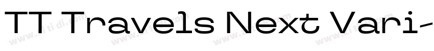 TT Travels Next Vari字体转换